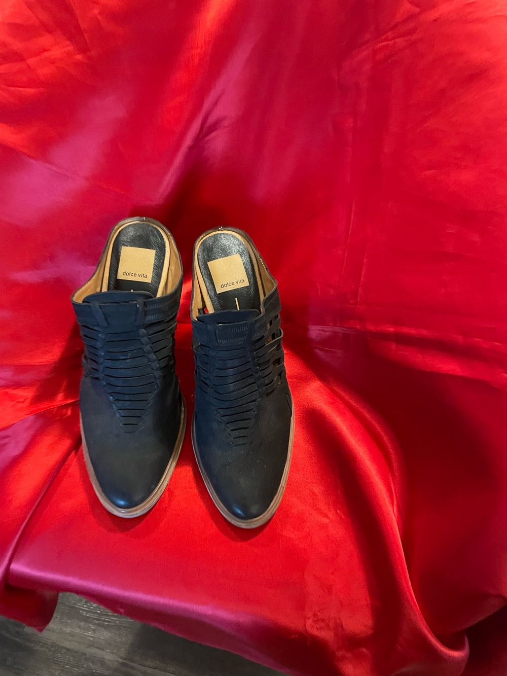 Dolce Vita Men’s Black Slip-On Loafers with Layered Upper